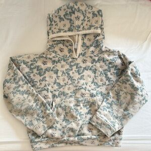 Petit bateau sweatshirt teal floral